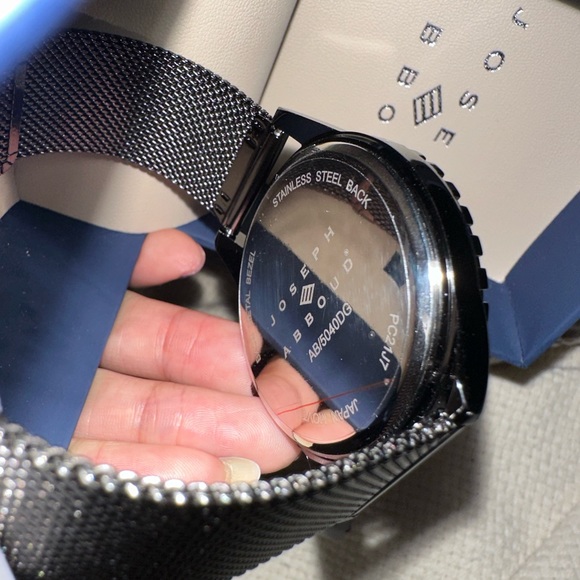 Joseph Abbots Watch Mesh Metal Band Base Metal Bezel NIB - Picture 8 of 8